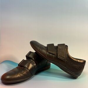 Gucci Black Monogram Leather Sneakers